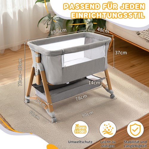 Babybett beistellbett - babybett,