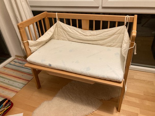 Baby beistellbett aus - holz,, 94