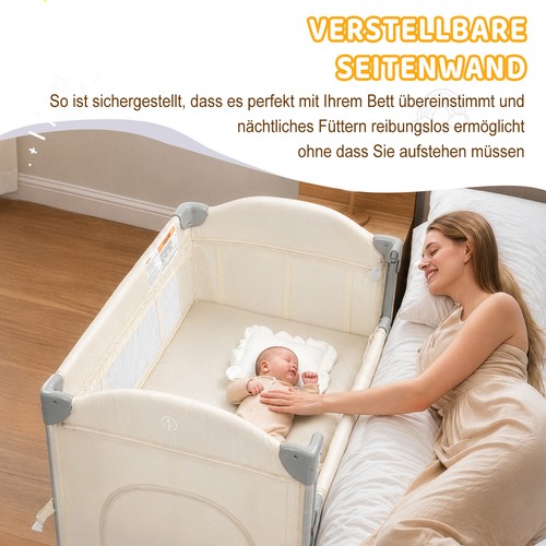 Babybett beistellbett 1 - beistellbett, 5-in-1