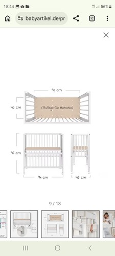 Baby beistellbett fillikid neu - baby,