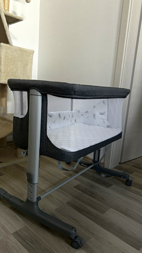 Baby beistellbett grau weiß - beistellbett, grau/weiß